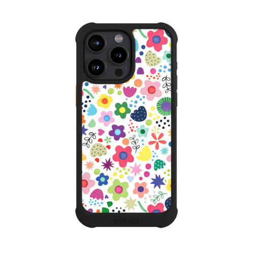 Apple iPhone 15 Pro Max NIVOmax Psychedelische Blumen bunt
