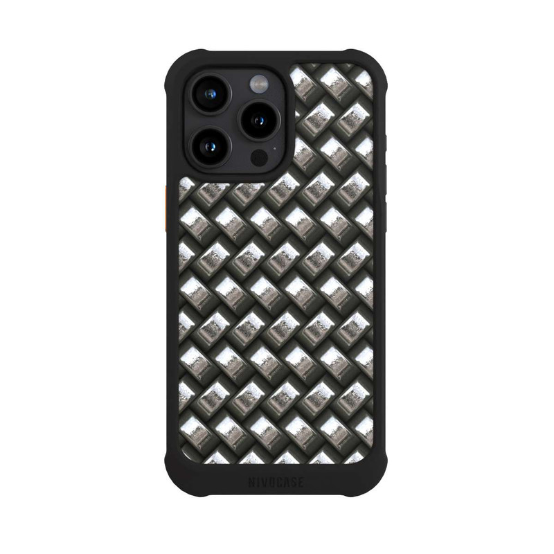 iPhone 15 Pro Max NIVOmax Glamour Silver Metal