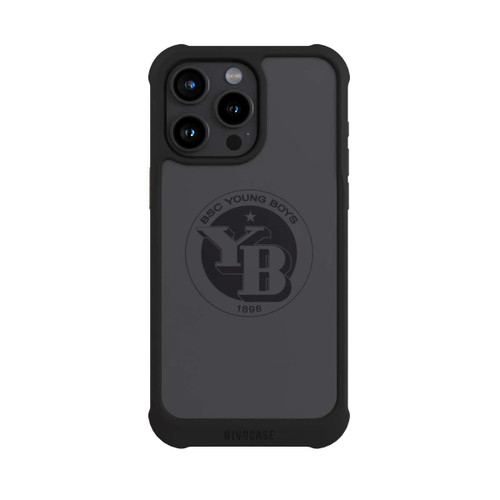 Apple iPhone 15 Pro Max NIVOmax BSC YB Logo Grau