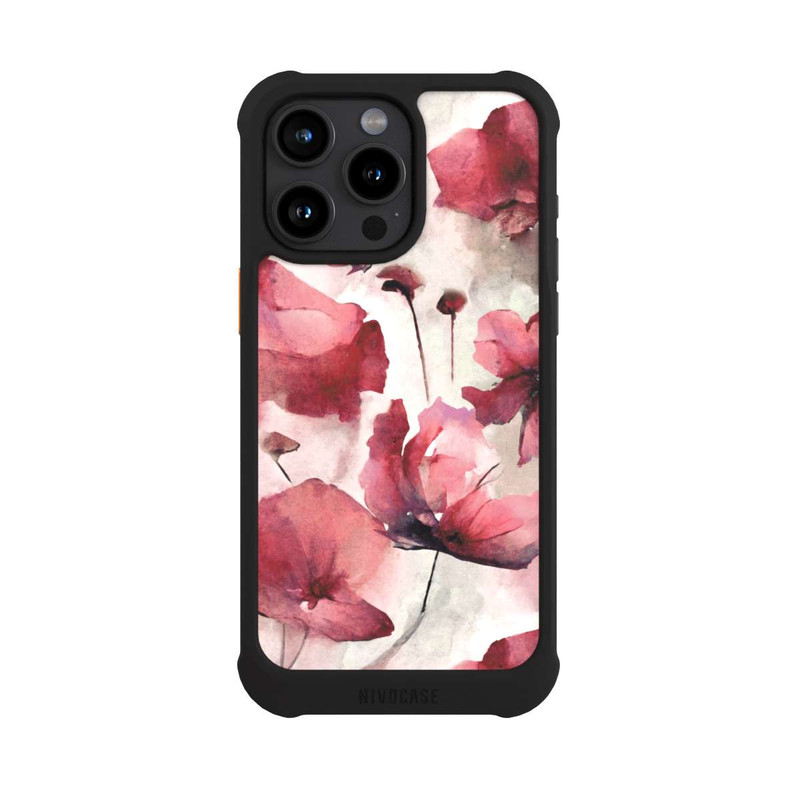 iPhone 15 Pro Max NIVOmax Wilde Mohnblumen