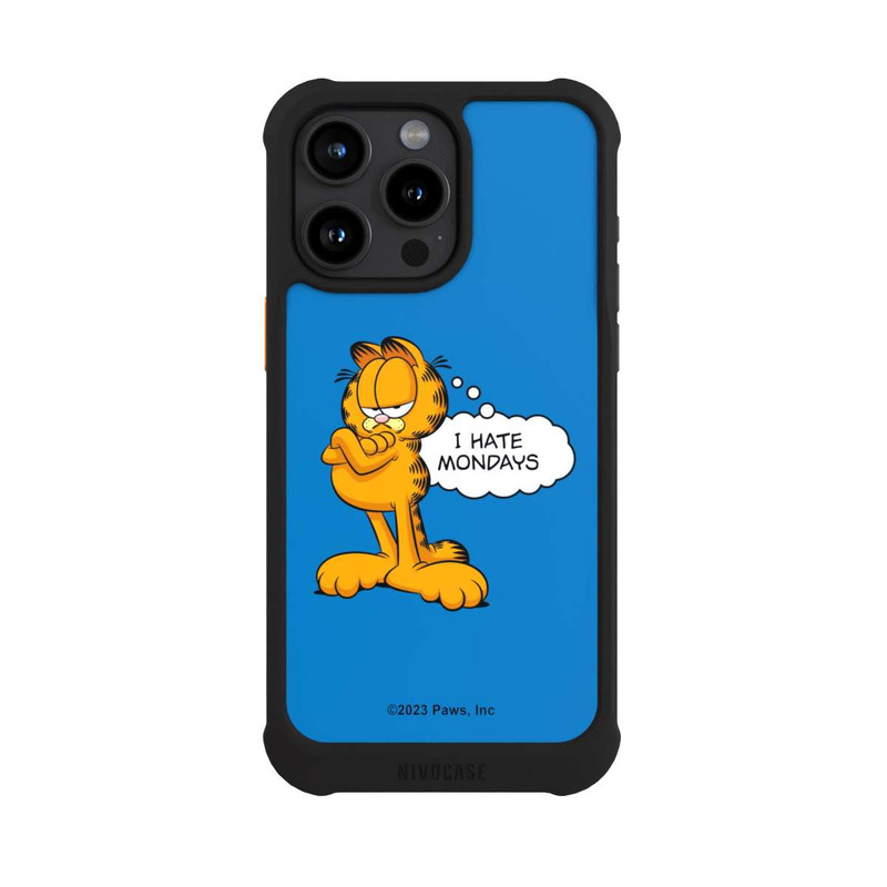 iPhone 15 Pro Max NIVOmax Garfield I Hate Mondays Blue