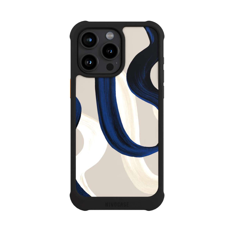 iPhone 15 Pro Max NIVOmax Abstrakte Pinselstriche 80