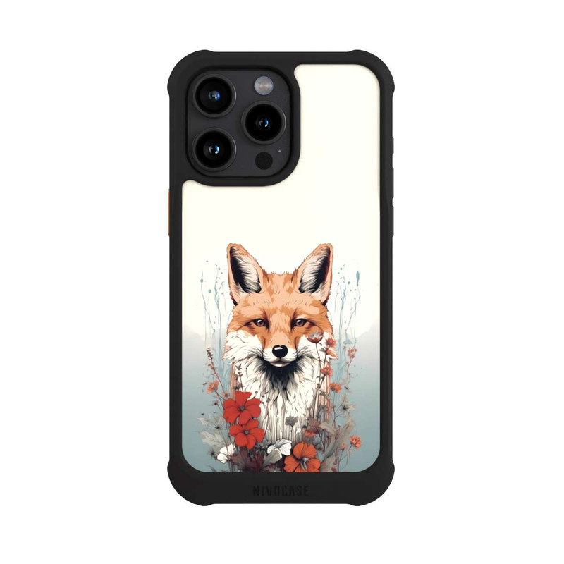 iPhone 15 Pro Max NIVOmax  Fox with Flowers