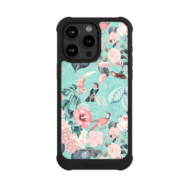 iPhone 15 Pro Max NIVOmax Kolibri Paradies Pattern