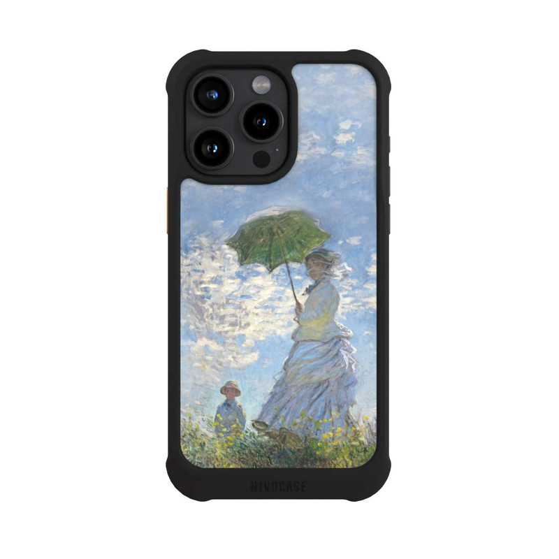 iPhone 15 Pro Max NIVOmax Frau mit Sonnenschirm - Monet