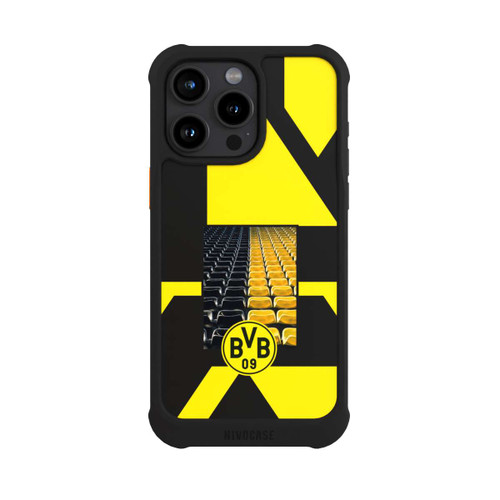 Apple iPhone 15 Pro Max NIVOmax BVB Tribüne Schwarz Gelb
