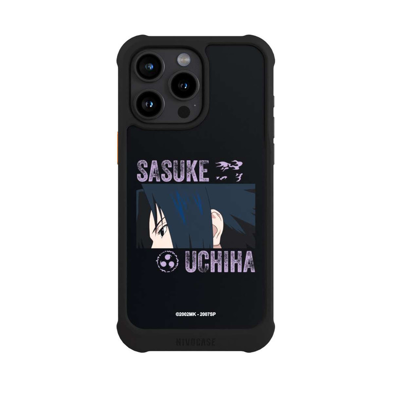 iPhone 15 Pro Max NIVOmax Sasuke Uchiha Gros plan