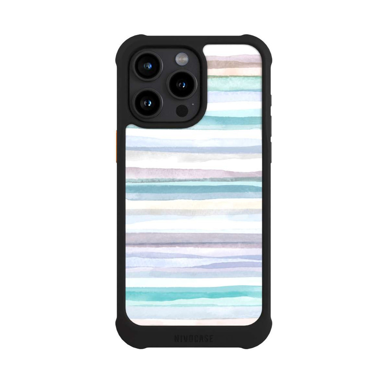 iPhone 15 Pro Max NIVOmax Pastel Stripes Blue