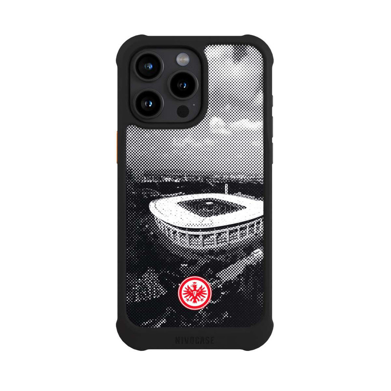 iPhone 15 Pro Max NIVOmax SGE Stadion Schwarz Weiß