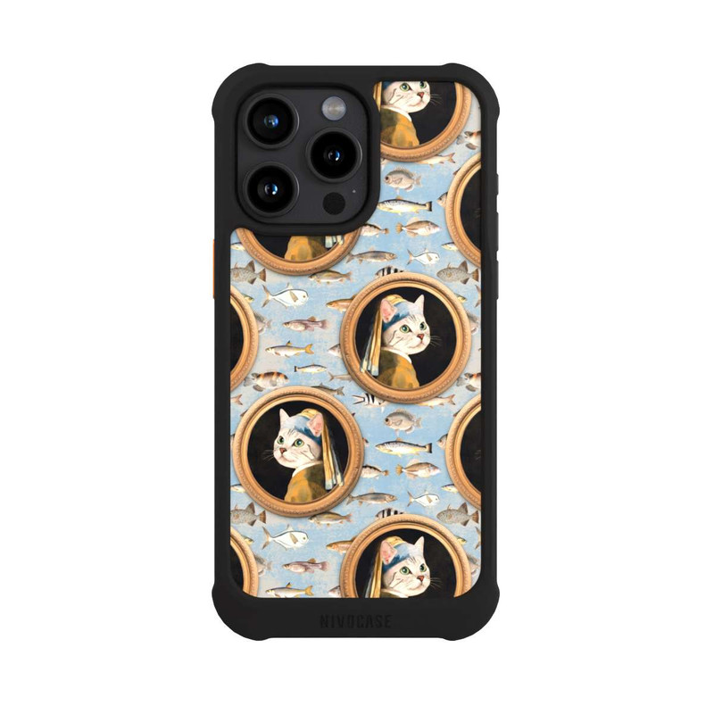 iPhone 15 Pro Max NIVOmax Katzen Muster