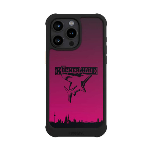 Apple iPhone 15 Pro Max NIVOmax Kölner Haie Skyline Pink
