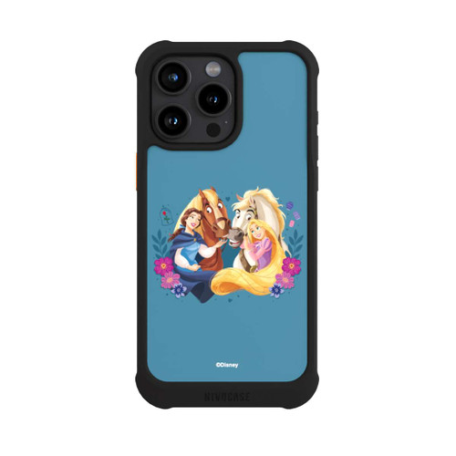 Apple iPhone 15 Pro Max NIVOmax Disney Prinzessinnen Belle and Rapunzel mit Pferden