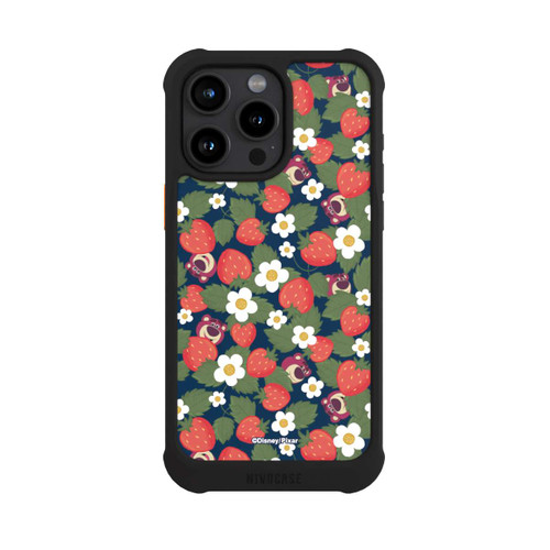 Apple iPhone 15 Pro Max NIVOmax Lotso Toy Story Strawberry Flower Pattern