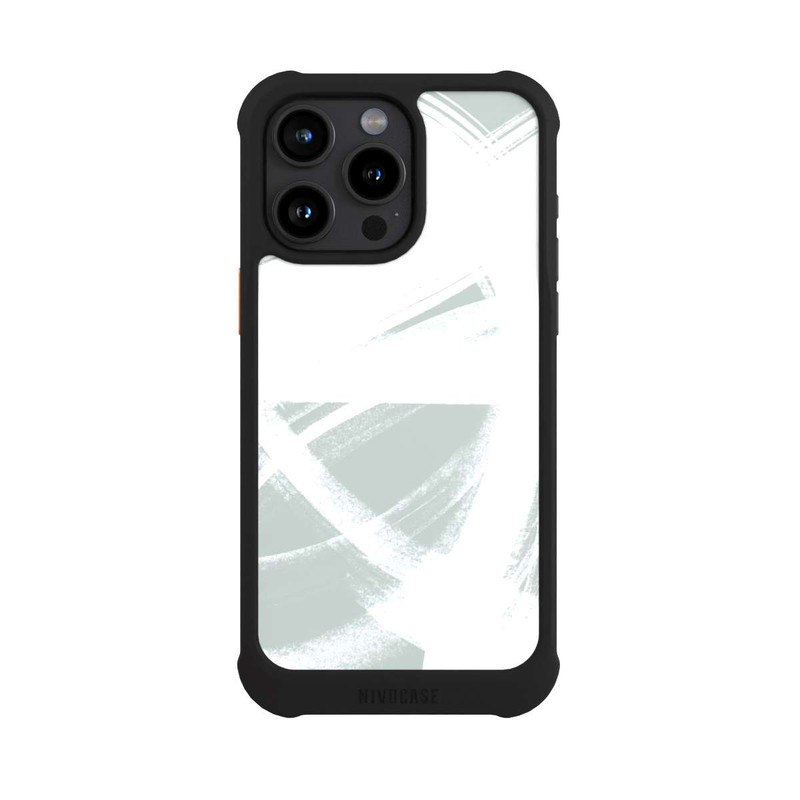 iPhone 15 Pro Max NIVOmax Abstract Brush Strokes Blush