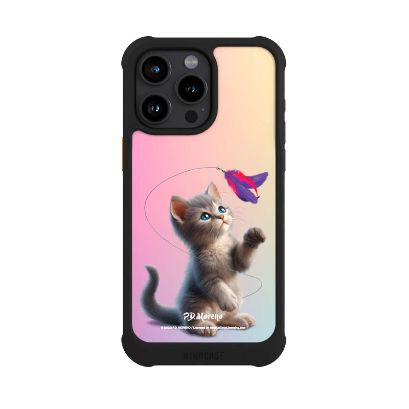 iPhone 15 Pro Max NIVOmax Playing Cat with Feather