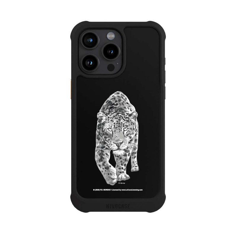 iPhone 15 Pro Max NIVOmax Leopard Schwarz