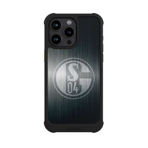 Apple iPhone 15 Pro Max NIVOmax Schalke 04 Metall Look