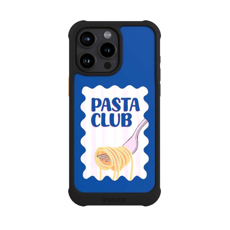 iPhone 15 Pro Max NIVOmax Pasta Club in Blue and Pink
