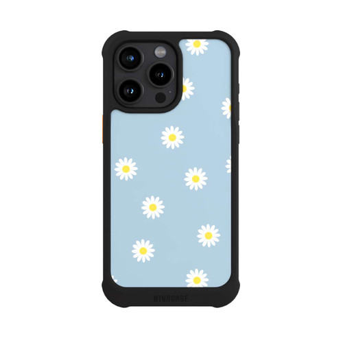 Apple iPhone 15 Pro Max NIVOmax Gänseblümchen Muster Blau