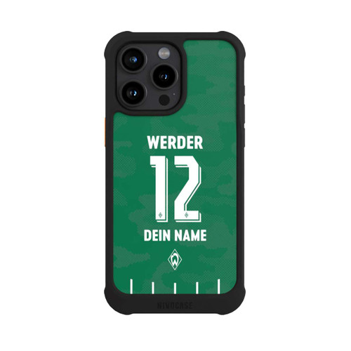 Apple iPhone 15 Pro Max NIVOmax Werder Bremen Trikot Personalisierbar 25-26