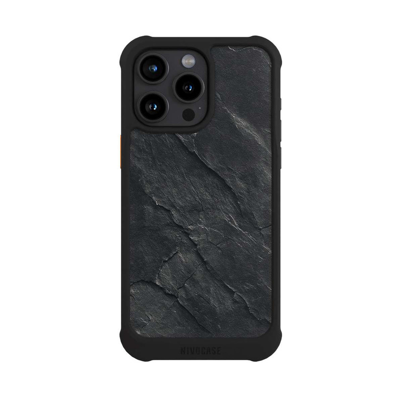 iPhone 15 Pro Max NIVOmax Dark Grey Slate Look