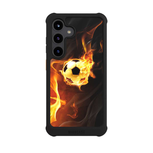 Samsung Galaxy S24 NIVOmax Fußball in Flammen