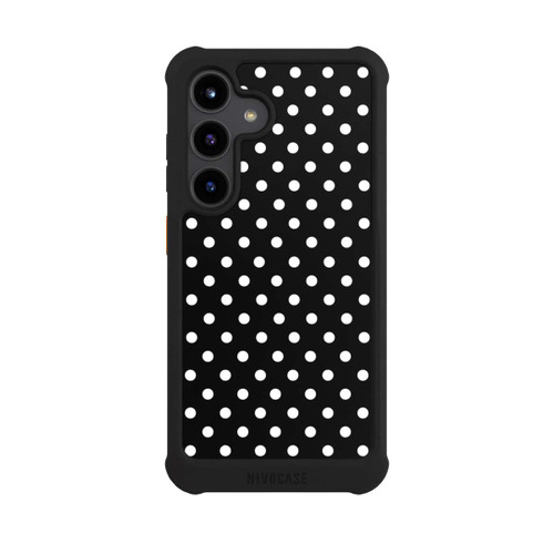 Samsung Galaxy S24 NIVOmax Confettis blancs sur fond noir