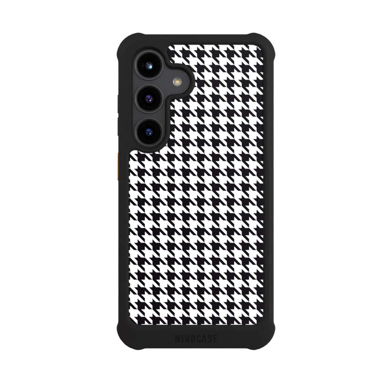 Galaxy S24 NIVOmax Hahnentritt Schwarz Weiß