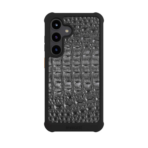 Samsung Galaxy S24 NIVOmax Croco Grey Black