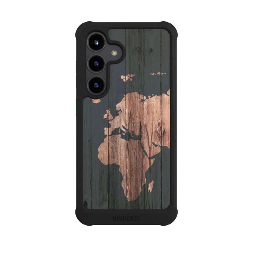 Samsung Galaxy S24 NIVOmax Wooden World Map