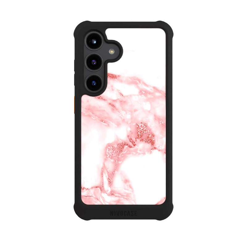 Galaxy S24 NIVOmax Pink and White Marble
