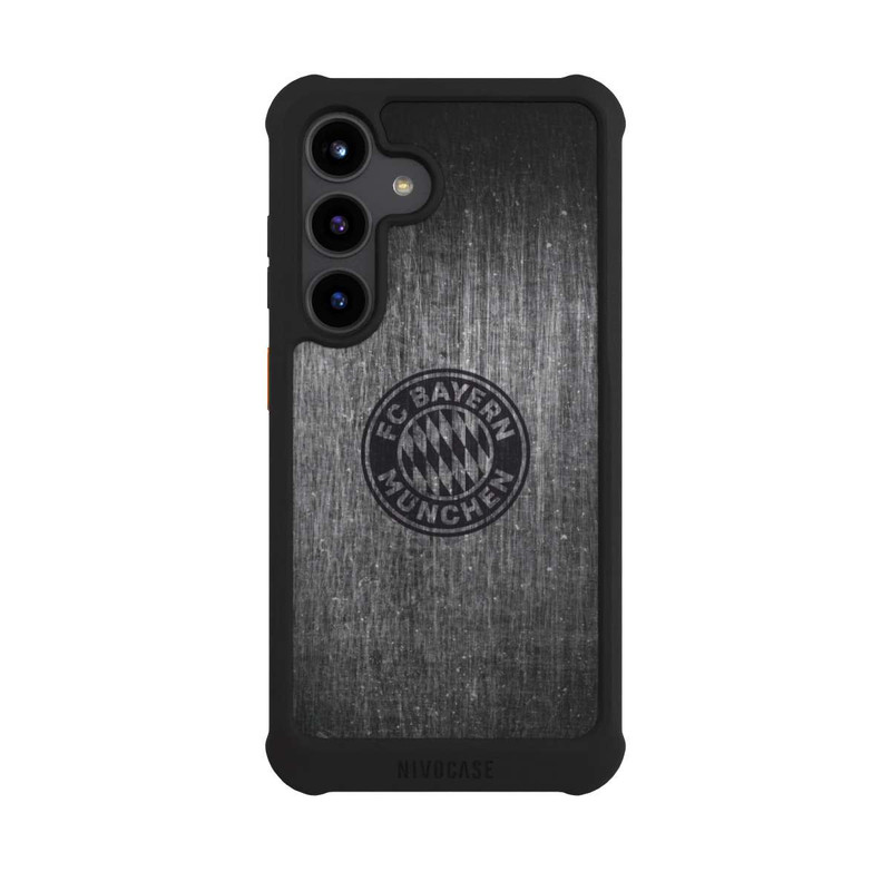 Galaxy S24 NIVOmax Metalllook FCB Logo einfarbig