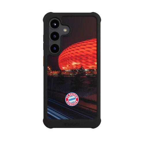 Samsung Galaxy S24 NIVOmax Allianz Arena bei Nacht FCB