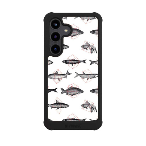 Samsung Galaxy S24 NIVOmax Fische in Geometrie