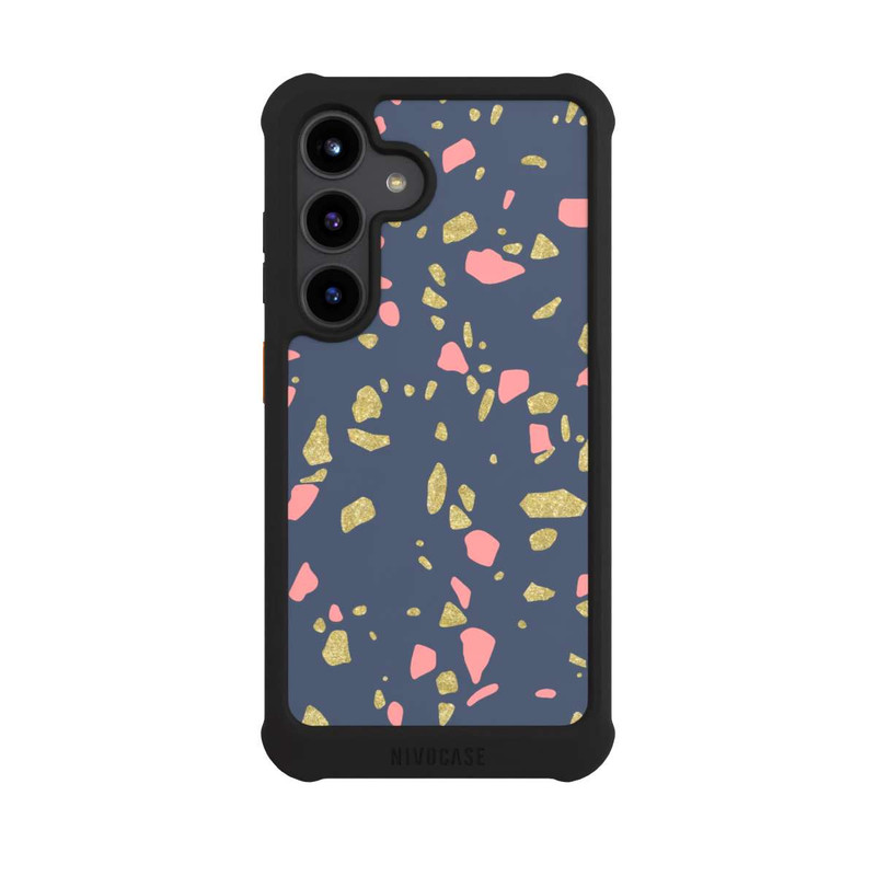 Galaxy S24 NIVOmax Terazzo Gold Look