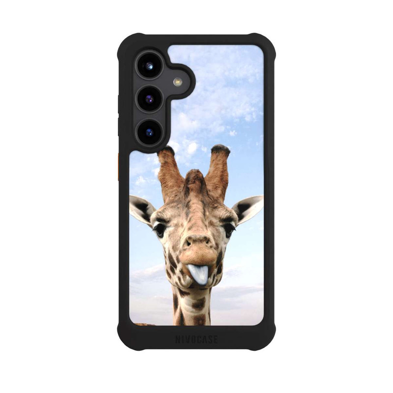 Galaxy S24 NIVOmax Girafe sur la route