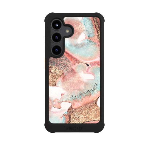 Samsung Galaxy S24 NIVOmax Hübscher Tintendruck gold