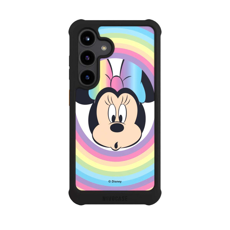 Galaxy S24 NIVOmax Minnie Arc-en-ciel Rond