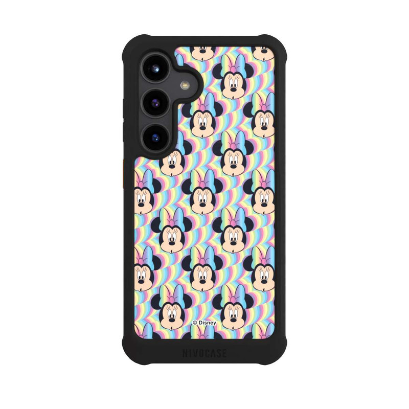 Galaxy S24 NIVOmax Minnie Visages d'arc-en-ciel