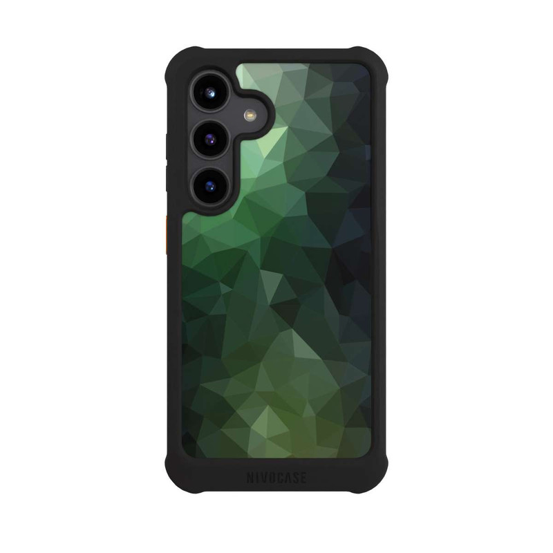 Galaxy S24 NIVOmax Polygonal Mosaic Green