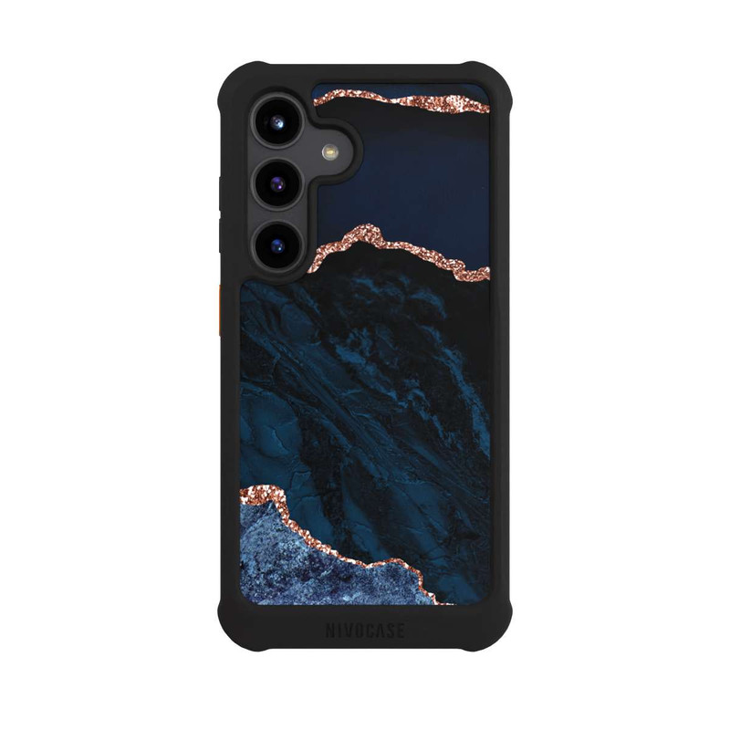 Galaxy S24 NIVOmax Nacht Blau Marmor Landschaft