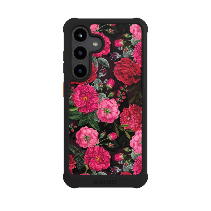 Galaxy S24 NIVOmax Fleurs Roses et Rouges