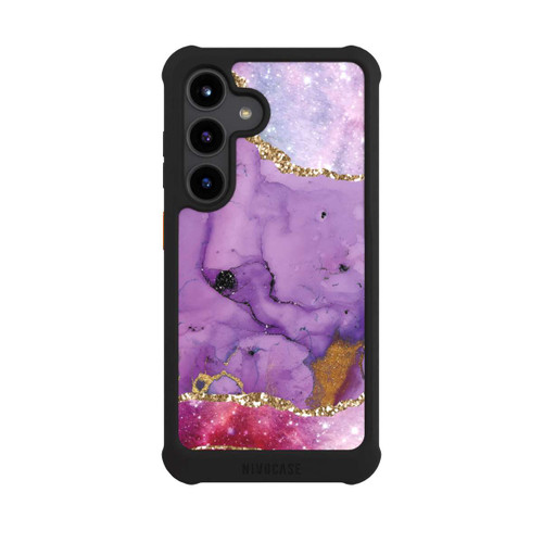 Samsung Galaxy S24 NIVOmax Lila Galaxy Glamour Marble