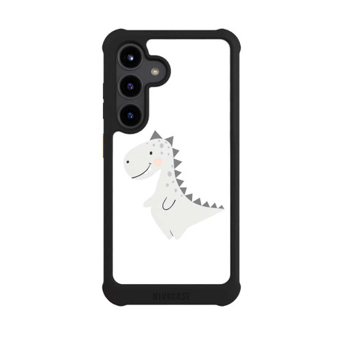 Samsung Galaxy S24 NIVOmax Grey Dinosaur