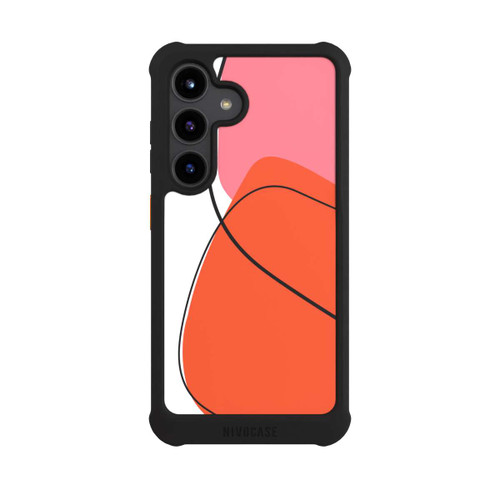 Samsung Galaxy S24 NIVOmax Meine orangefarbene Kunst