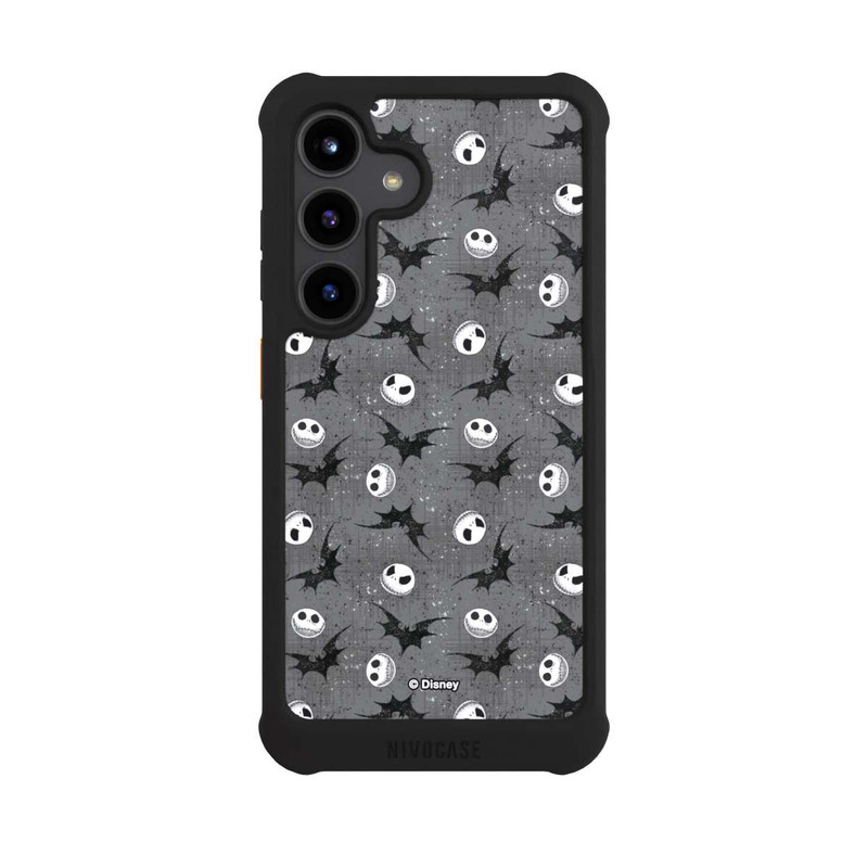 Galaxy S24 NIVOmax Jack Grey Pattern Tim Burtons Nightmare before Christmas