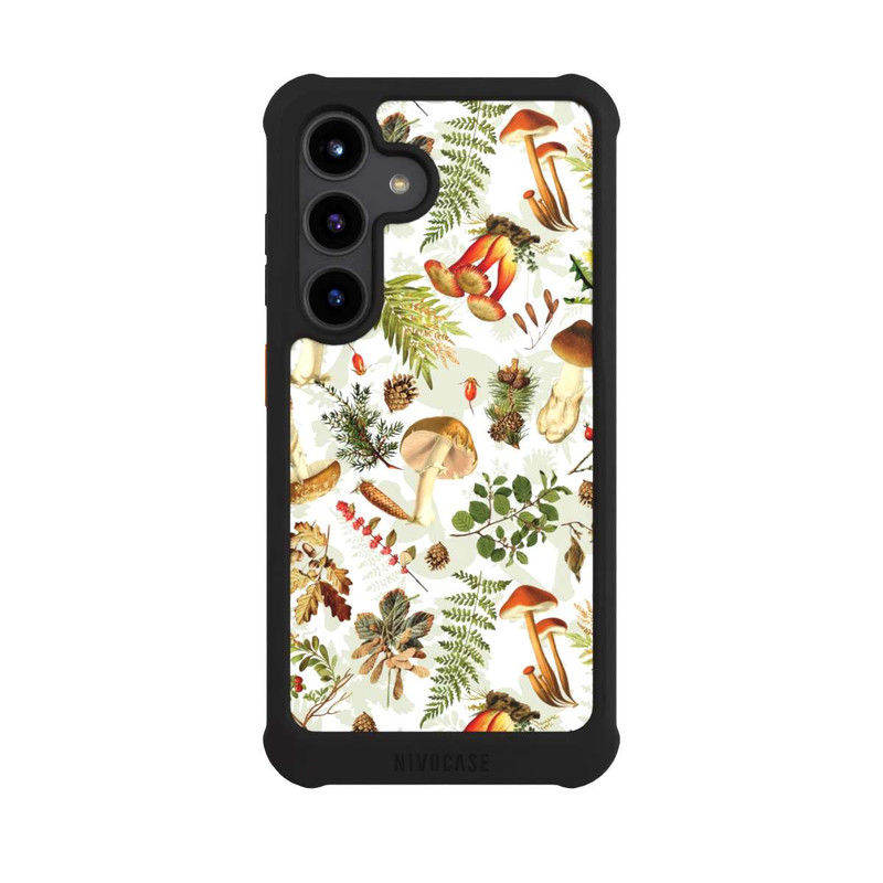 Galaxy S24 NIVOmax Pilzmuster Weiß