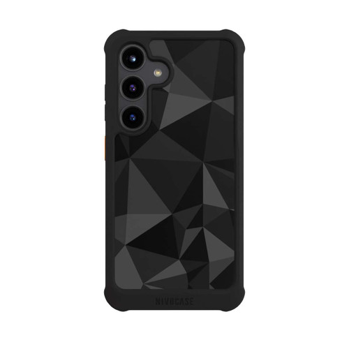 Samsung Galaxy S24 NIVOmax Polygon Pattern Black
