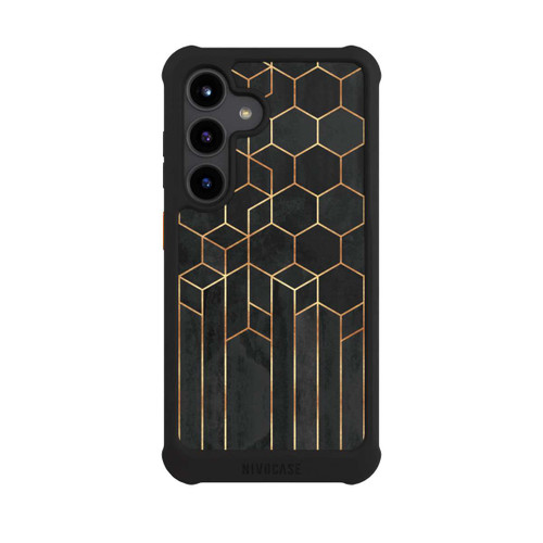 Samsung Galaxy S24 NIVOmax Schwarze Sechsecke