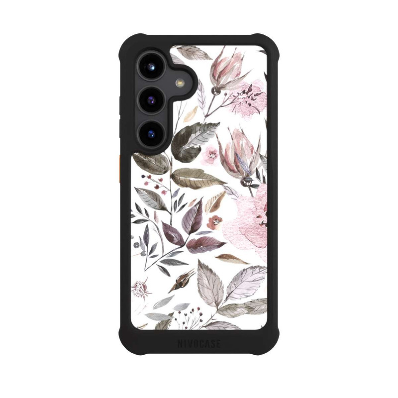 Galaxy S24 NIVOmax Aquarelle Brown Rose Flowers